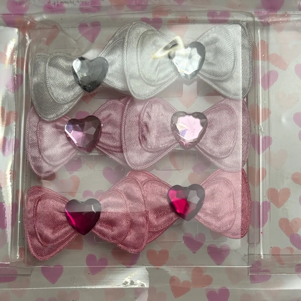 Expressions Pink and Silver Hair Bow Collection